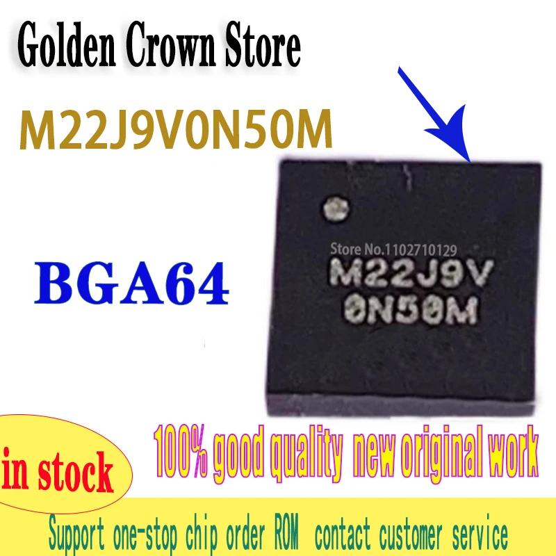 

1 шт./лот, новый оригинальный чип микроконтроллера M22J9V0N50M M22J9V 0N50M BGA64 на складе