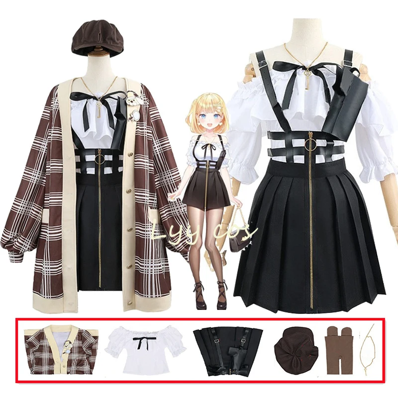 

Watson Amelia Cosplay Vtuber Hololive Uniforme Outfits Anime Cosplay Costume Dresses Christmas Halloween