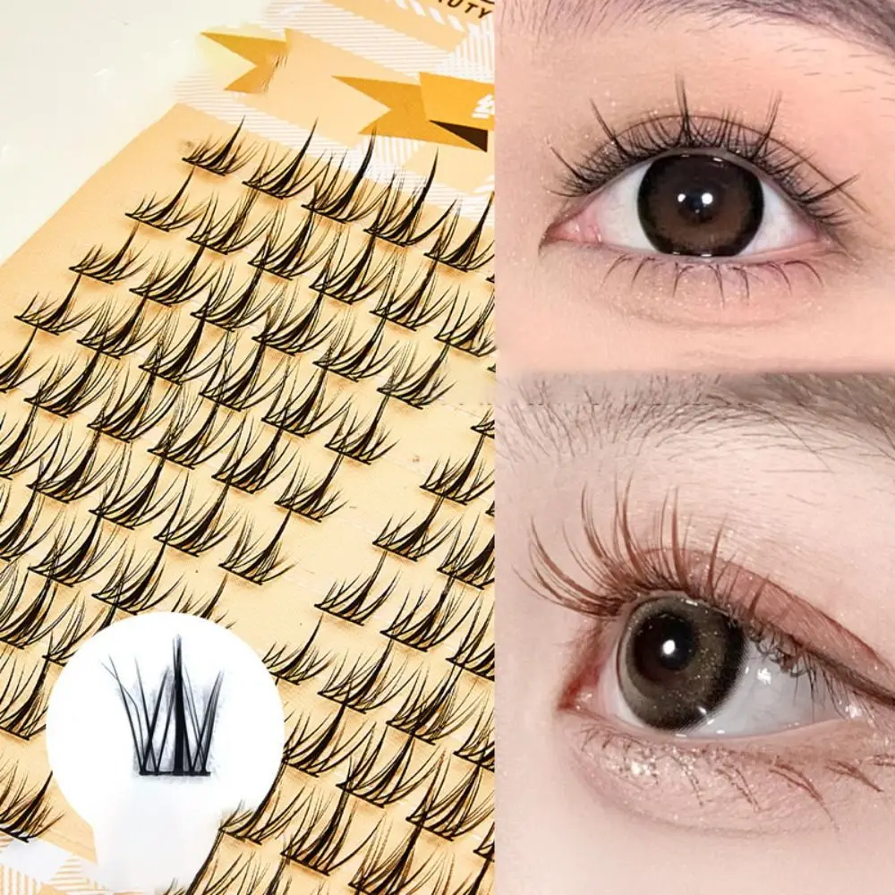 Super Soft Natural Sunflower False Eyelashes Clusters Lovable Segmented Eye Lashes Hard Stem Large Capacity Manga Lashes Women