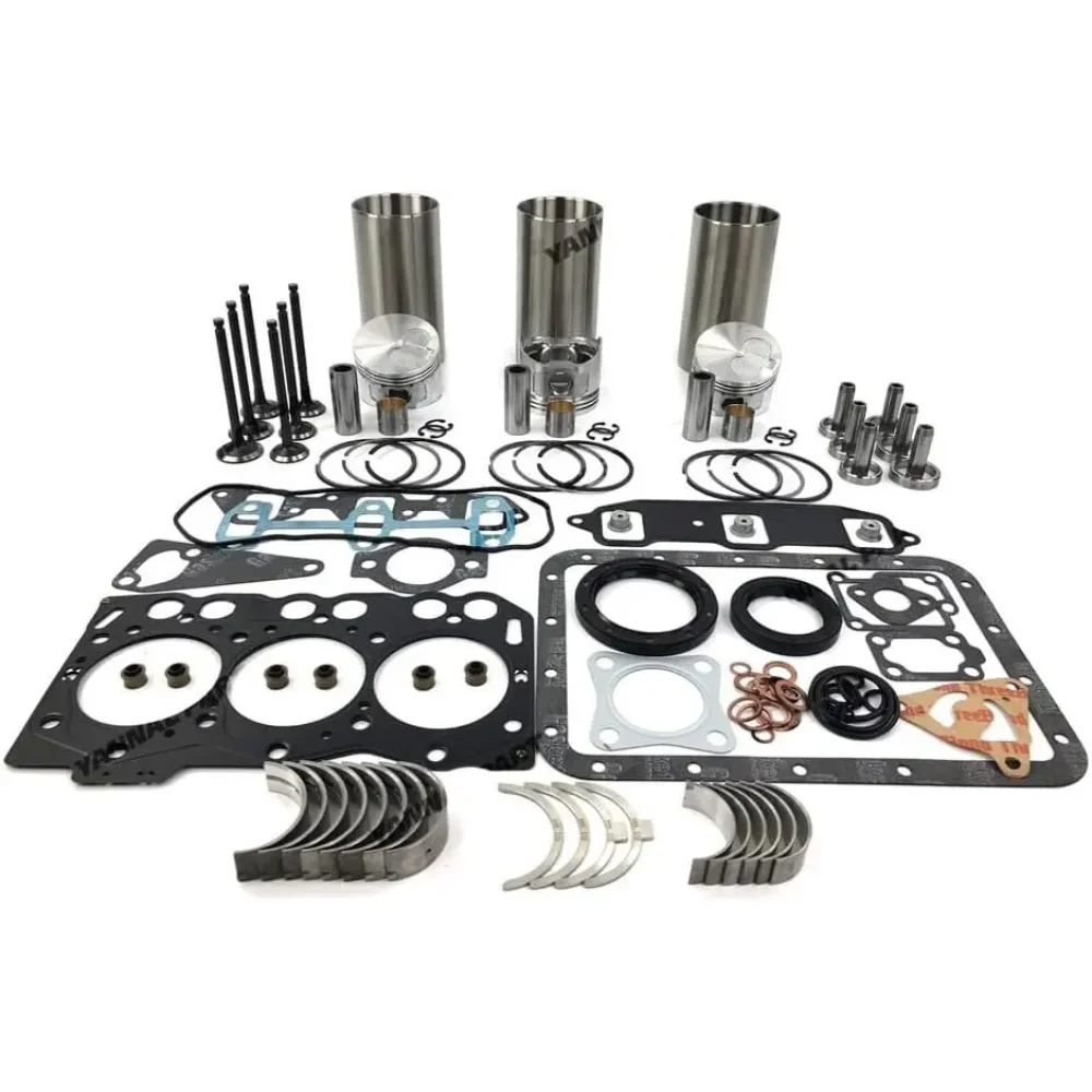 

Rebuild Overhaul Kit With Gasket Set Bearing&Valve Train For Yanmar 3TNE68