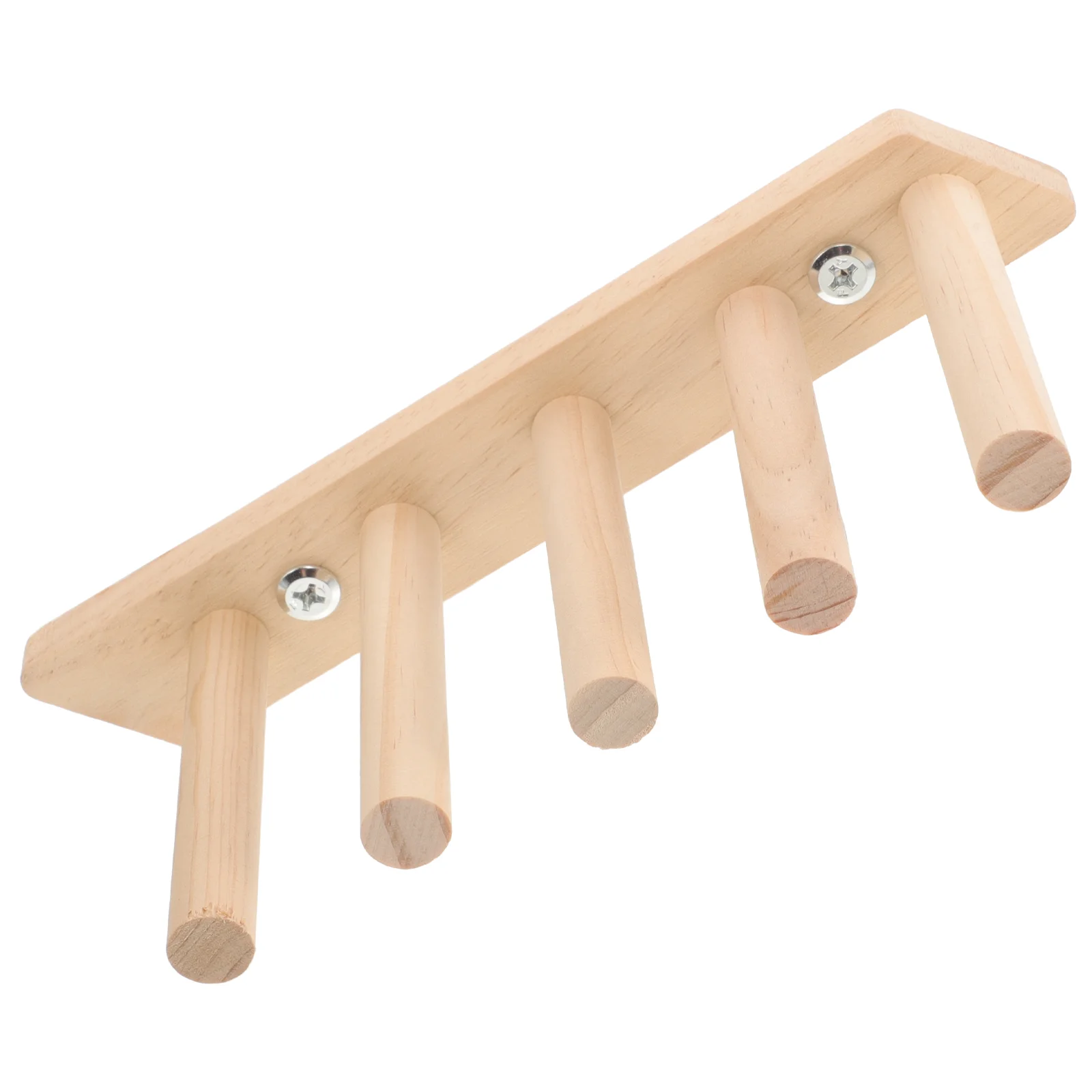 

Parrot Stand Ladder Bird Play Parakeet Toys Perch Striped Bass Cage Wooden Perches for