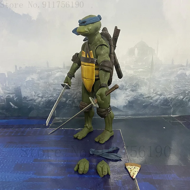 Film NECA Mutant Ninja Turtles Actionfigur Raphael Donatello Michelangelo Leonardo Shredder Krang Figuren Spielzeug – Detail 28