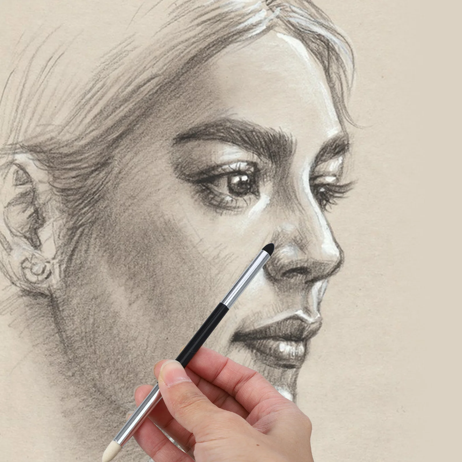 2 Pcs Erase Pen Sketch Sharpener Sketching Tools Blenders Drawing Washable for Artists Kneaded Eraser