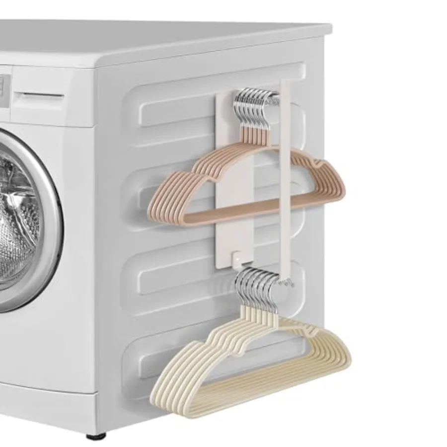 

Magnetic Hanger Organizer, Strong Magnetic Hanger Holder for Laundry Room Washer, Capacity Upgrade Hangers Storage Stacker Hold