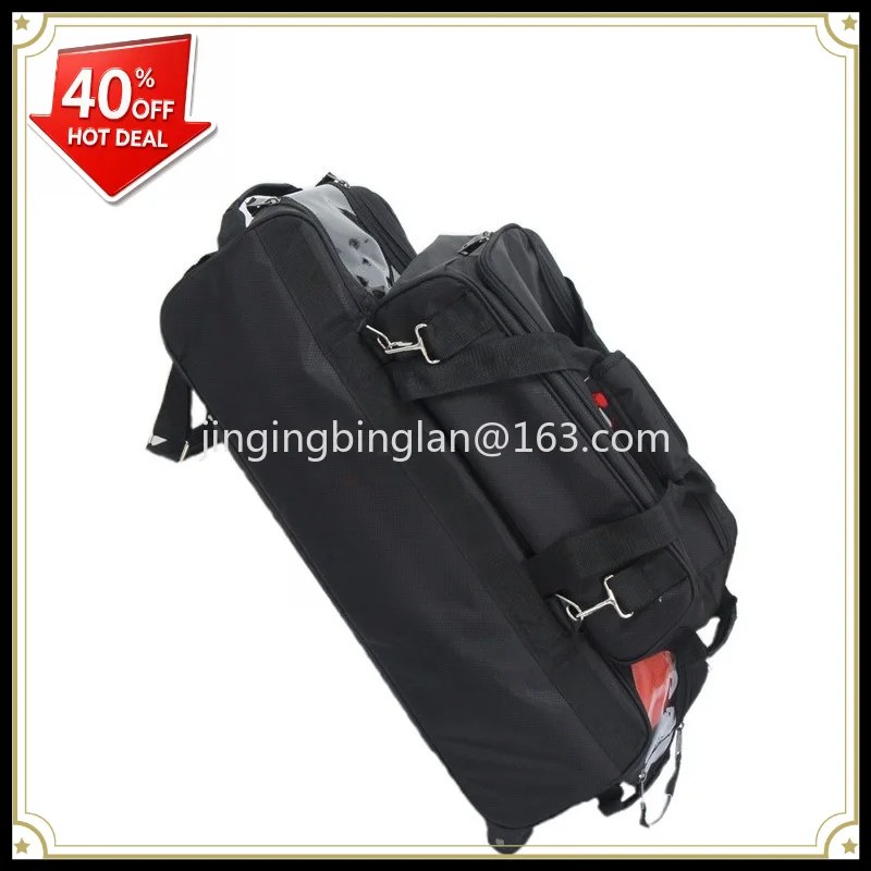 2026 factory direct sales of bowling bags, hand-pulled three-ball bags, three-color optional storage tools