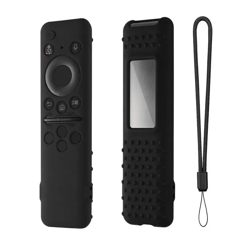 Silicone Case ffor Samsung BN59-01432A/01432B/01432D Remote Control Covers Silicone with Lanyard Shockproof Drop-Proof Shell