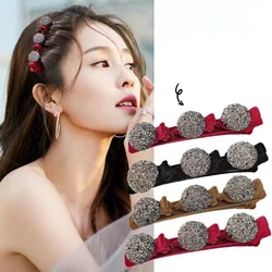 Bling Braided Hair Clip Fashion Hairpin Shiny Side Duckbill Clip Women Girls Sweet Cute Hair Accessories Fashion Korean Style