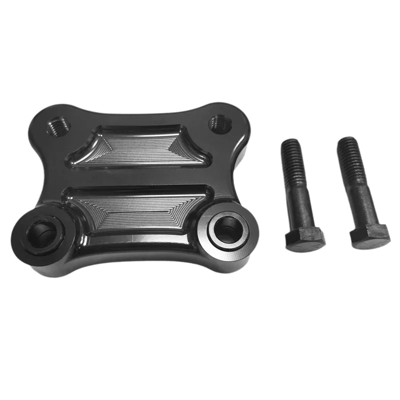 

Moto Black CNC Aluminum Handlebar Pull Back Plate Bracket For Electra Glide Standard FLHT 2010-2023 CVO Handlebar Rise