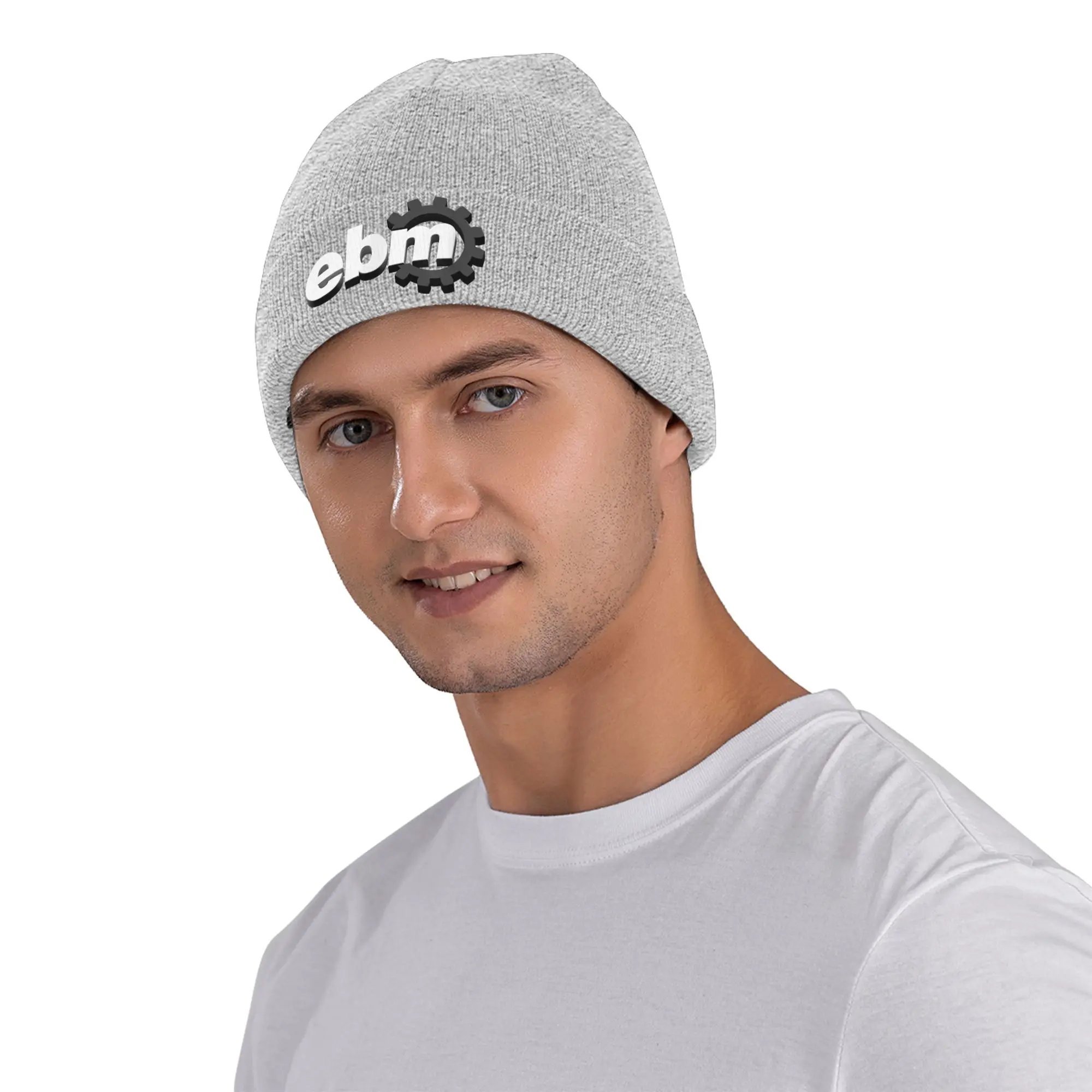 EBM Electronic Body Music Knitted Hat Autumn Winter Beanies Ski Industrial Dance Cap Men Women Acrylic Fashion Skullcap
