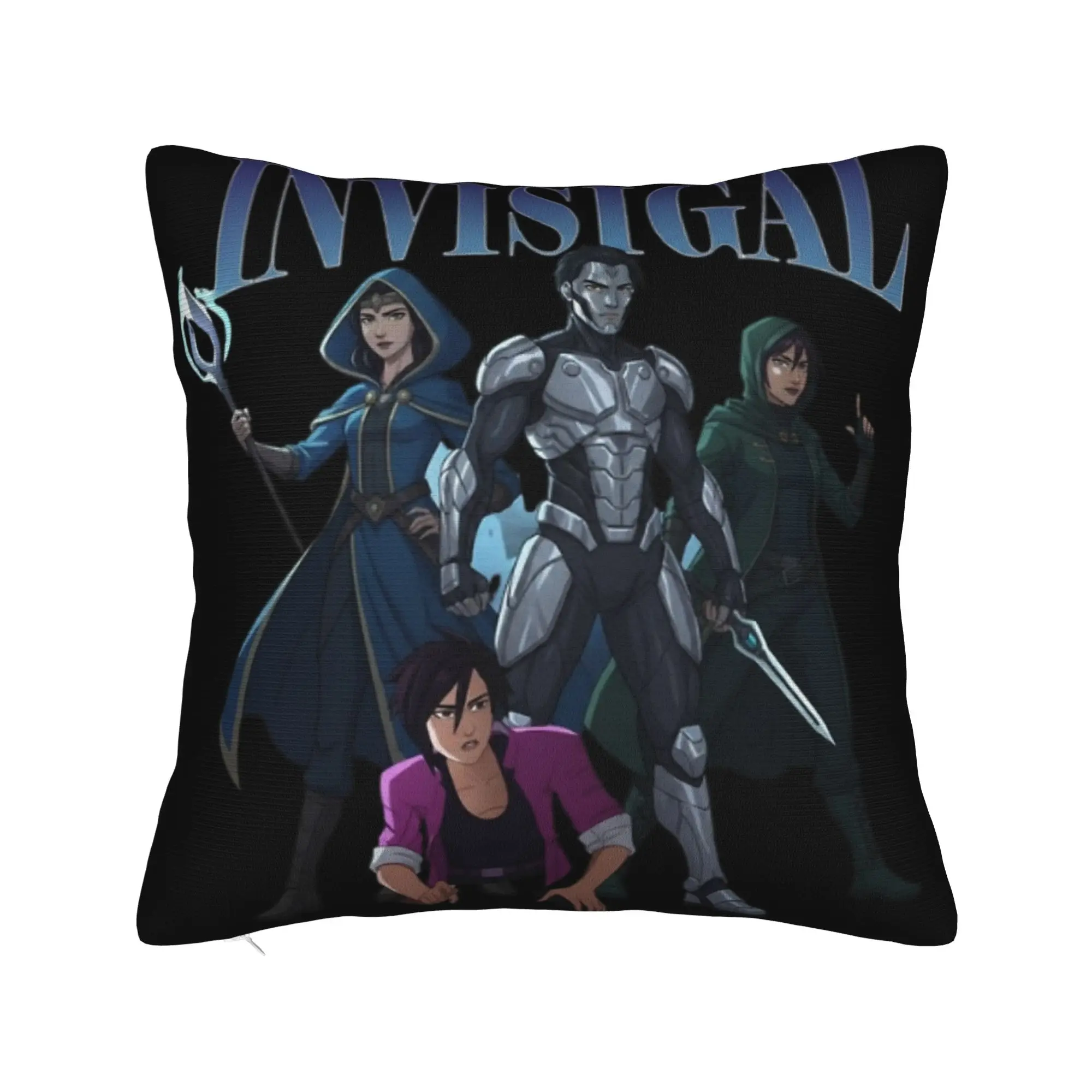 Decorative Pillowcase Vintage Invisigal Dispatch Game bootleg 90s Merchandise Seater  Pillow Case Cover Square Multi-Size