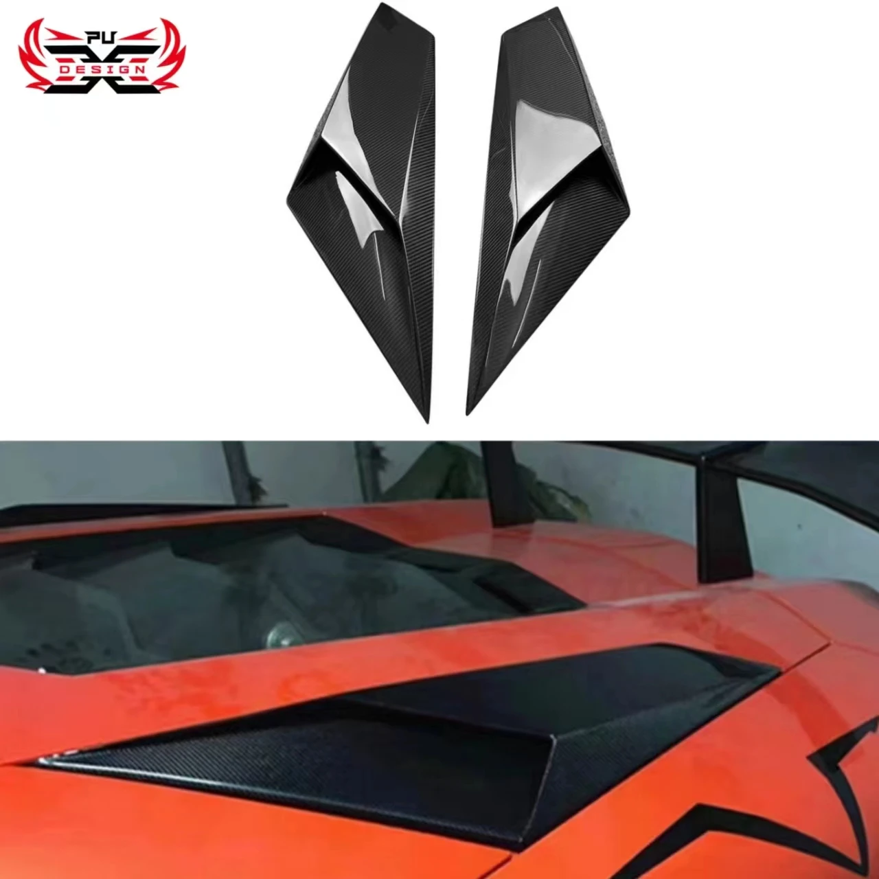 For Lamborghini LP720 LP700 Aventador Carbon Side Vents Ducts Body Kit Tuning Part Dry Carbon Fiber Air Vent LP750SV-Style