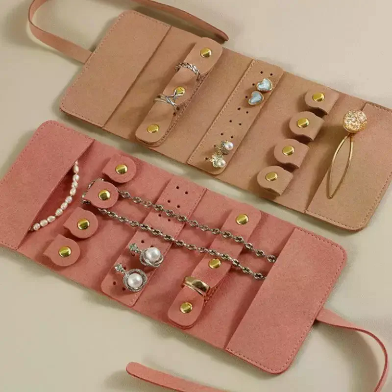 

Jewelry Storage Bag Travel Portable Jewelry Organizer Foldable Case For Bracelet Ring Necklaces Earring Travel Protect Bags