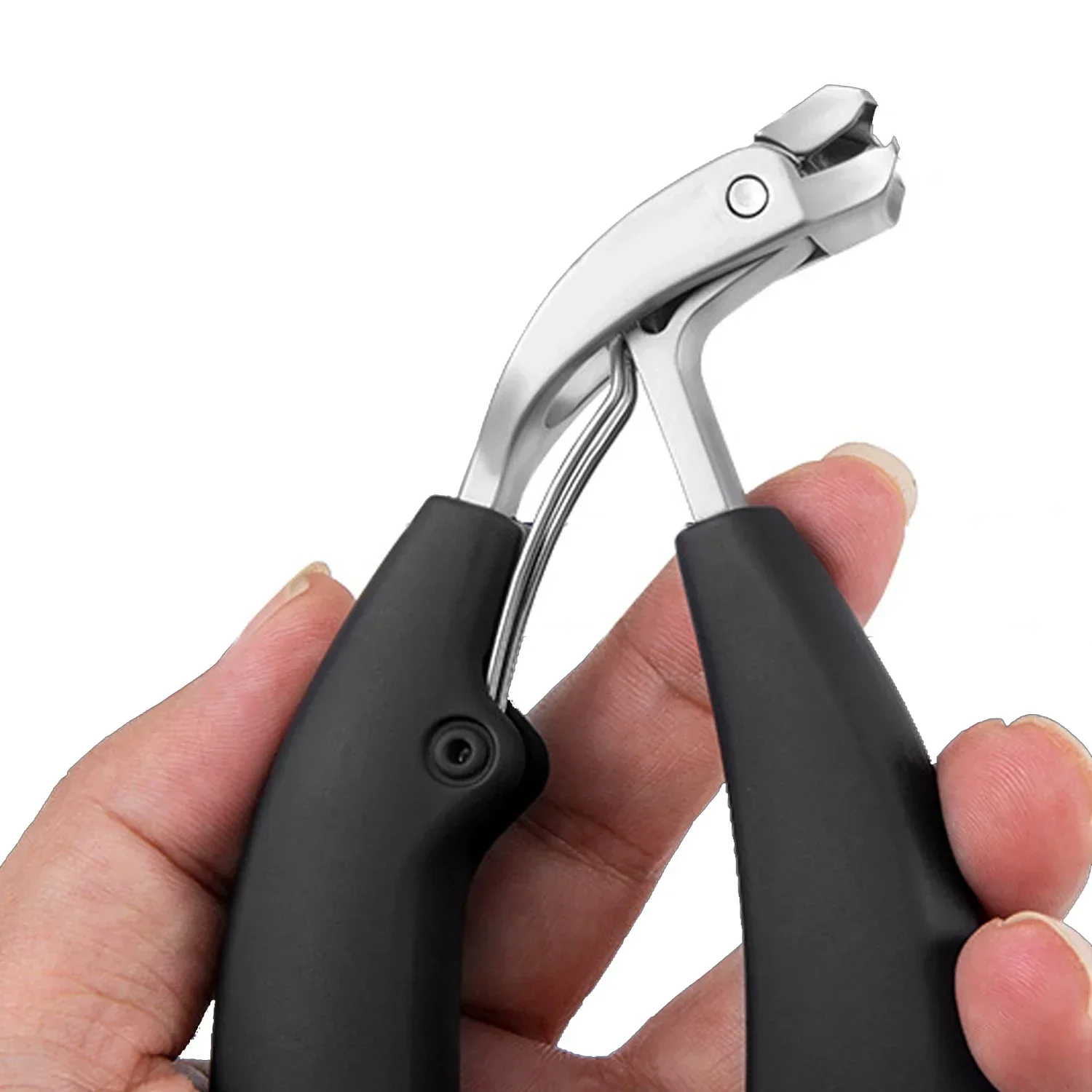 Curved Nail Clippers With Large Opening Three Times Anti-splash Storage Nail Clippers For The Elderly Thick Toenails Heavy Duty