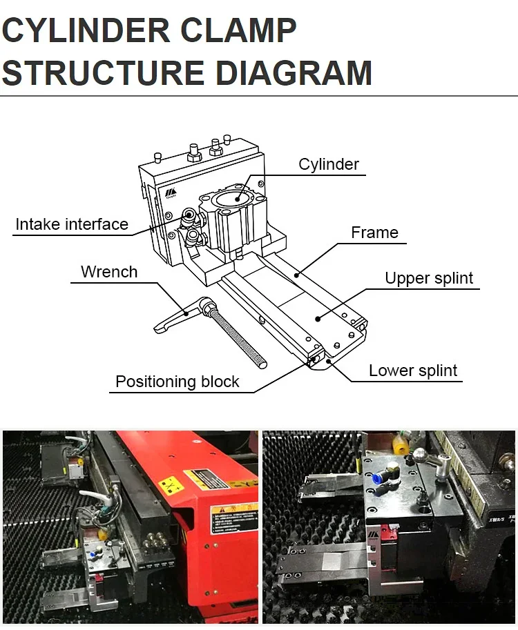 ملحقات لكمة البرج CNC، مشابك لكمة لأداة آلة Yangli
