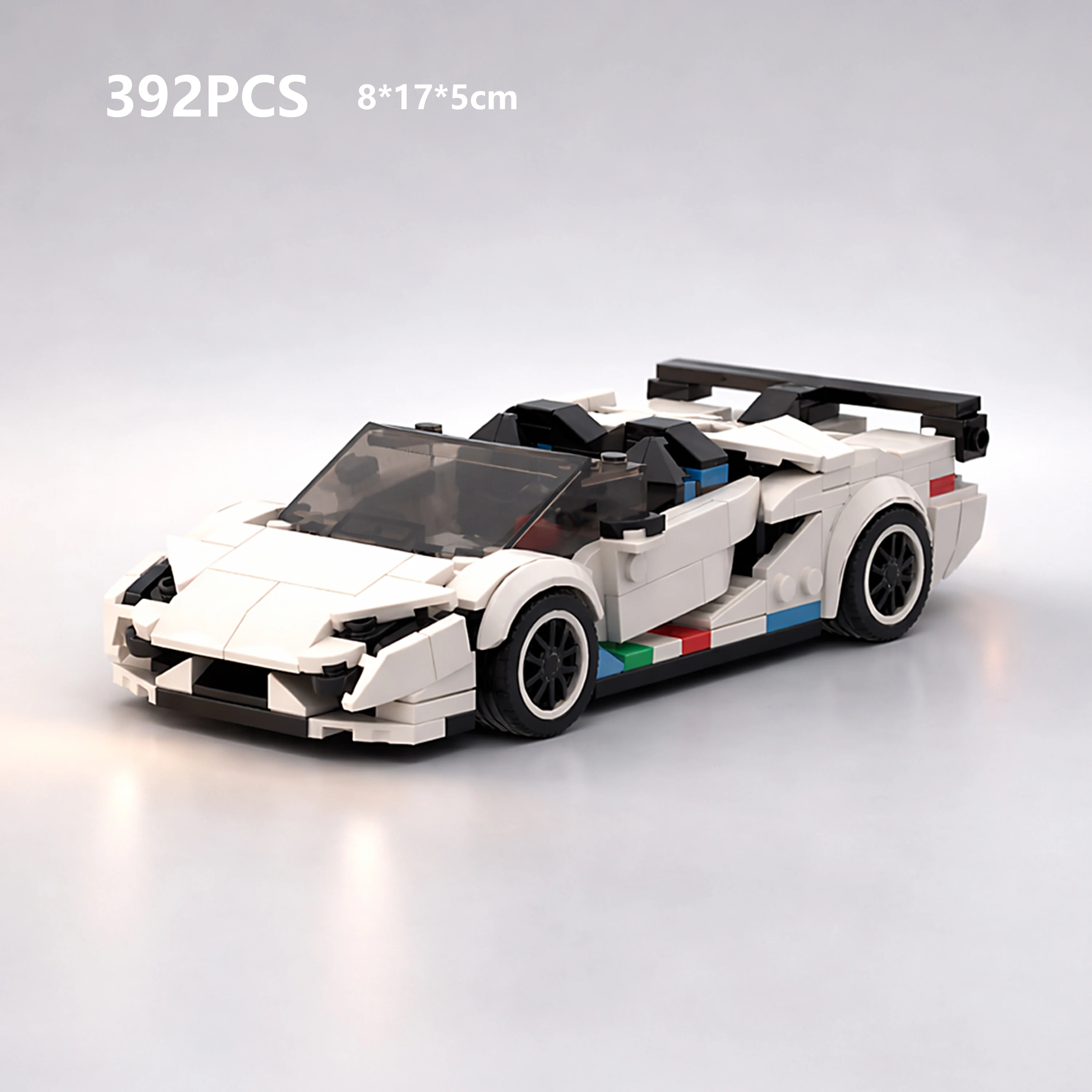 

MOC SVJ Style Convertible Supercar 392PCS 8 Stud Wide Small Bricks Building Blocks Model Assembly Toy Gift