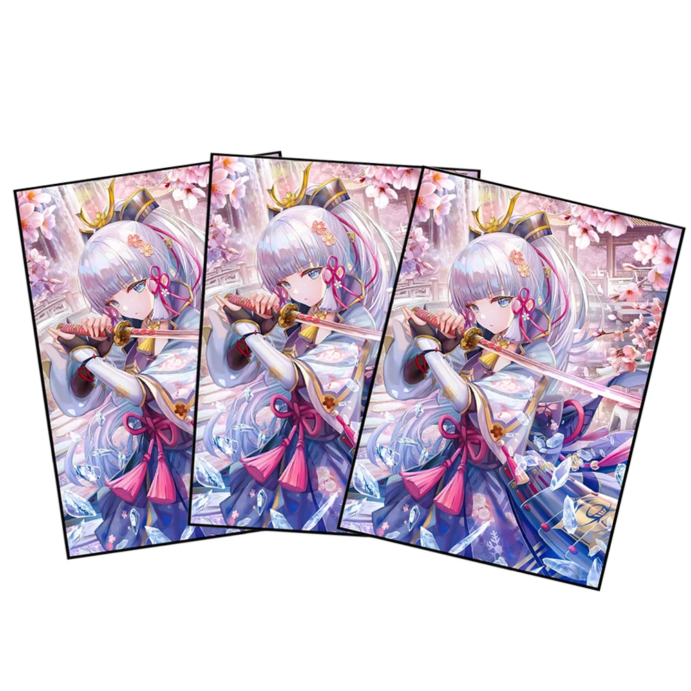 66*91mm Laser Cartoon Card Sleeves Protector for PTCG 50PCS Board Game Card Outer Card Protectors