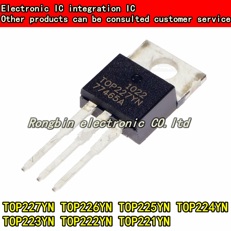 5PCS TOP227YN TOP226YN TOP225YN TOP224YN TOP223YN TOP222YN TOP221YN TO-220 Potenza IC