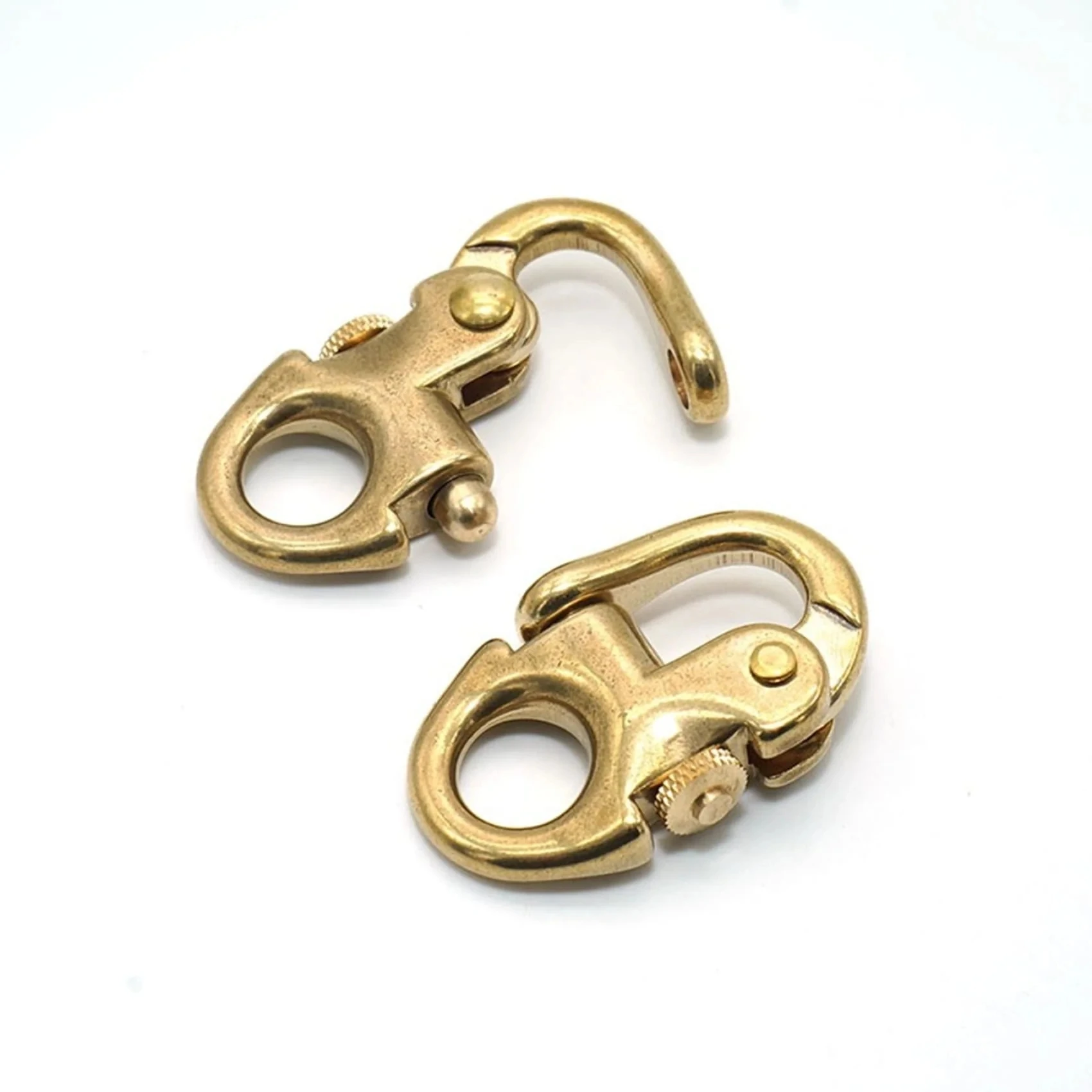 Brass Snap Clasp Keychain Hook