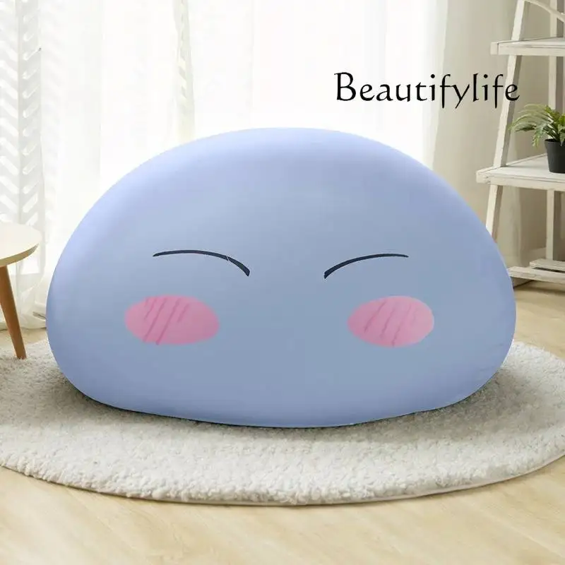 SS europeo azul perezoso puf sofá Puff diseñador nórdico salón perezoso puf sofá sala de estar Perezoso Divano muebles hogar