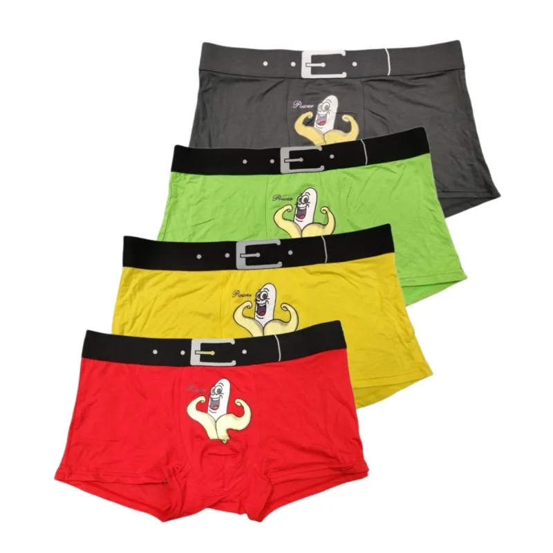 

4 шт./партия, мужские трусы-боксеры из модала