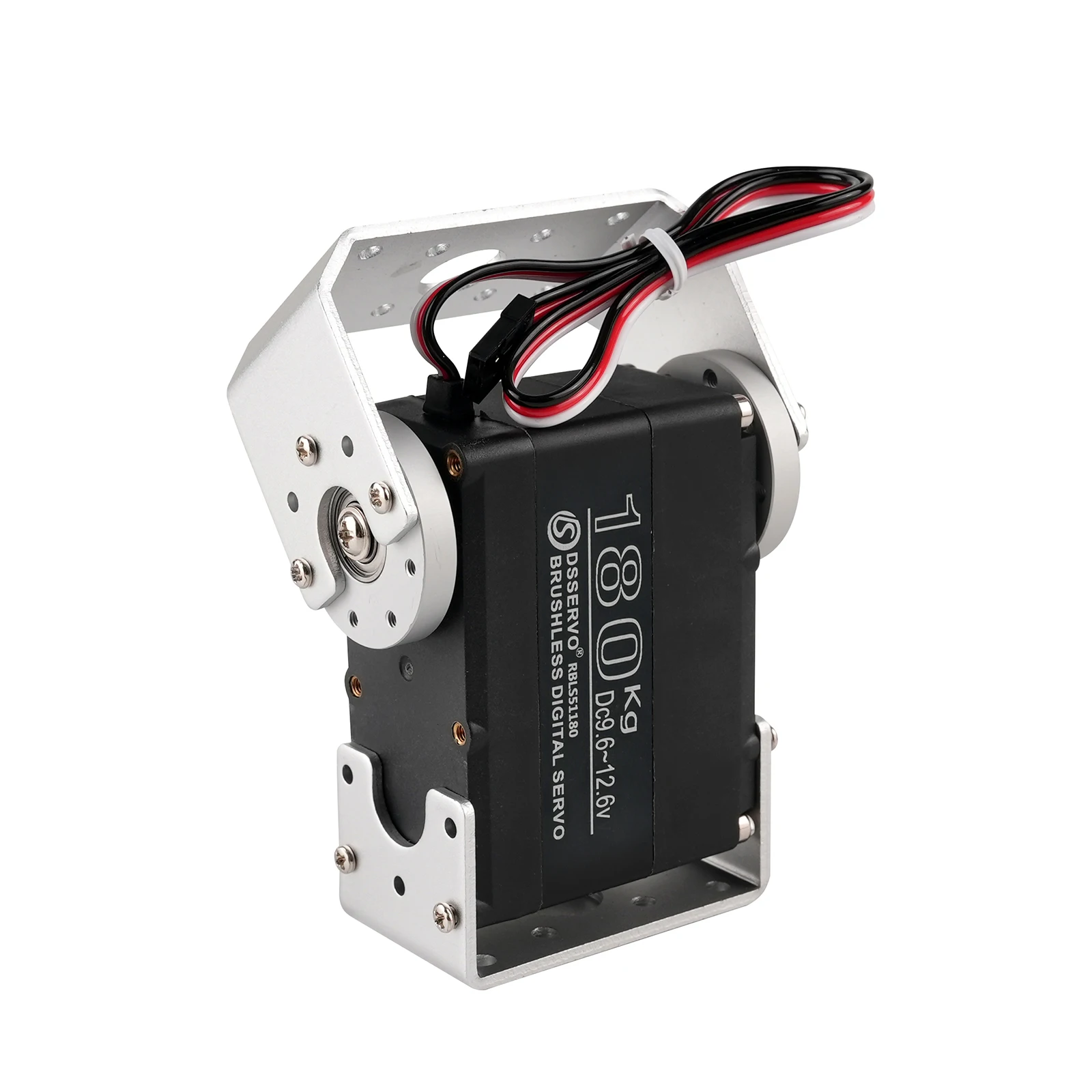Dsservo 180kg totalmente metálico RBLS51180 alto par doble eje HV 12V robótico sin escobillas Servo Digital IP67 impermeable para coches Robot RC