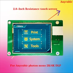 2.8-Inch 3d printer touch screen for Anycubic photon mono 2K/4K SE control UI icon interface operation display Interactive lcd