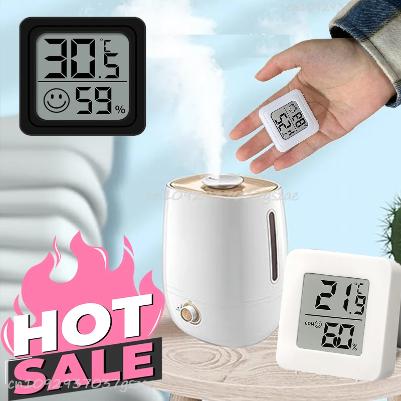 Mini LCD Digital Thermometer Hygrometer Indoor Room Temperature Humidity Meter Sensor Gauge Weather Station Set