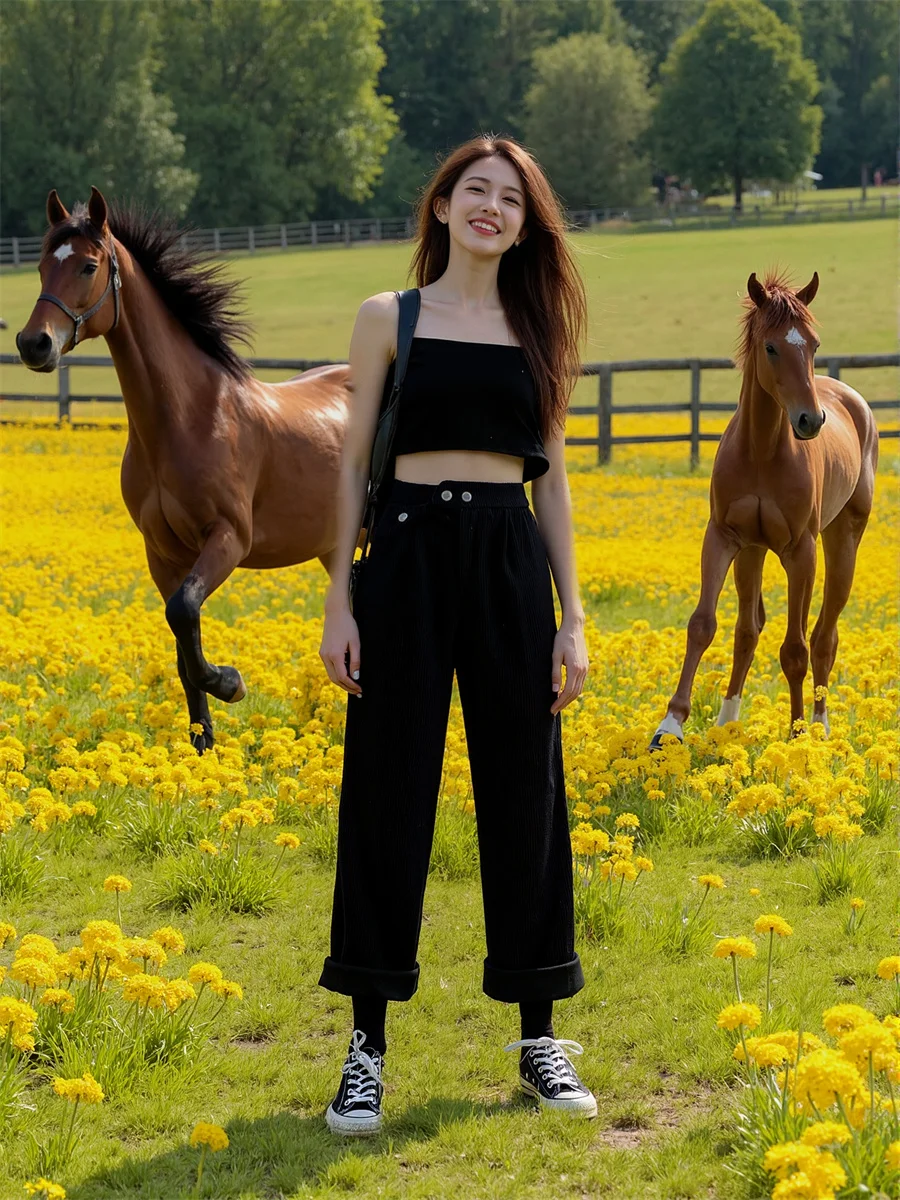 

Женские брюки больших размеров, свободные, с высокой талией, с узором тай-дай, женские, разноцветные, модные, повседневные, модные, молодежные, в уличном стиле, хип-хоп