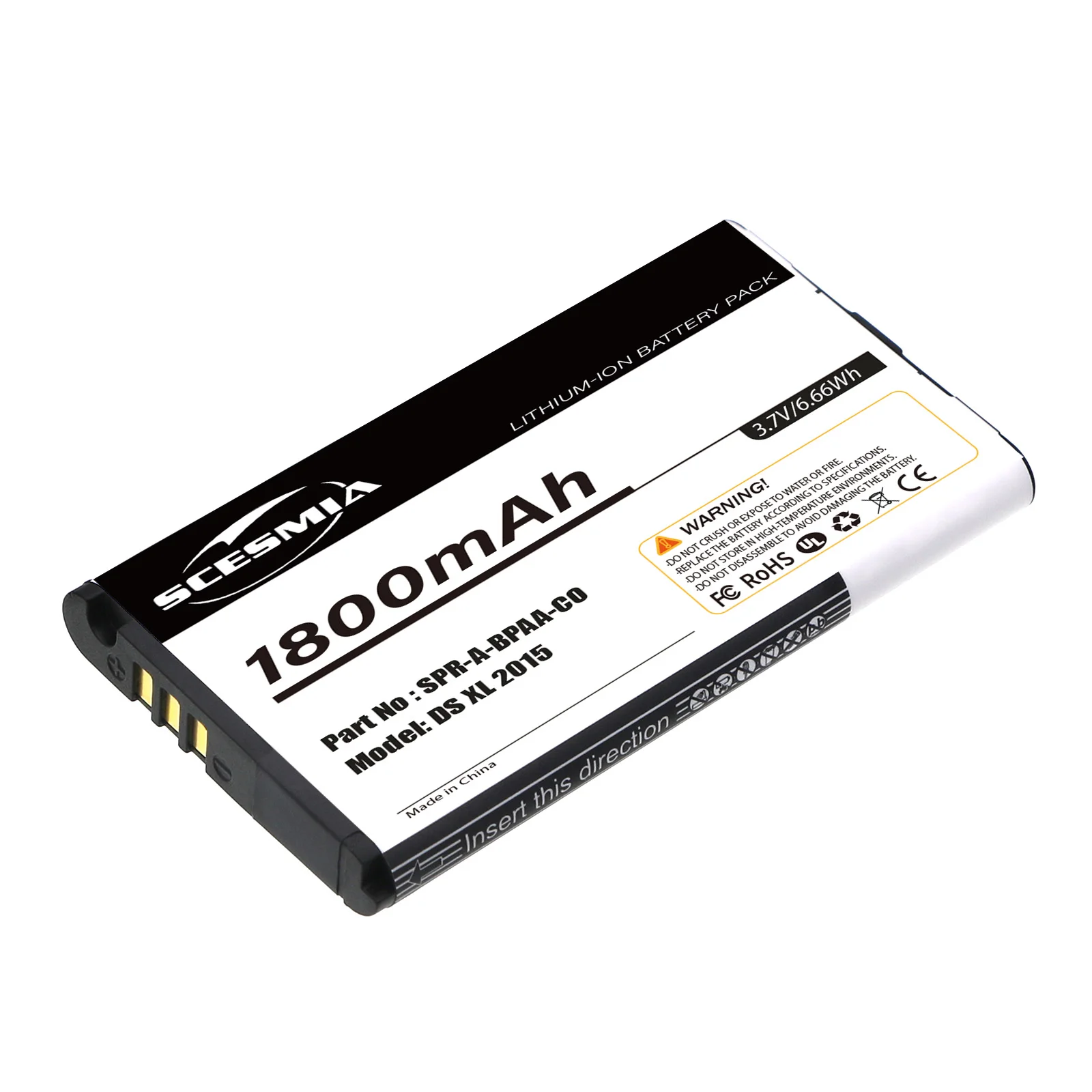 3.7V 1800mAh Battery for Nintendo DS XL