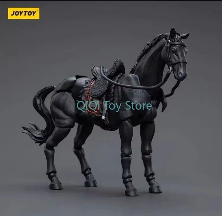 JOY TOY Seria Jianghu 1/18 Starożytny Koń Bojowy Czarno-Biały Model Pojazdu 3,75 cala Ręcznie Robiony Prezent Urodzinowy