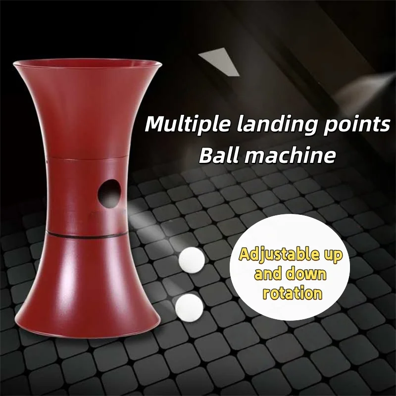 

Automatic multi-rotation and multi-landing point portable home transmitter for table tennis ball machines Racquet Sports