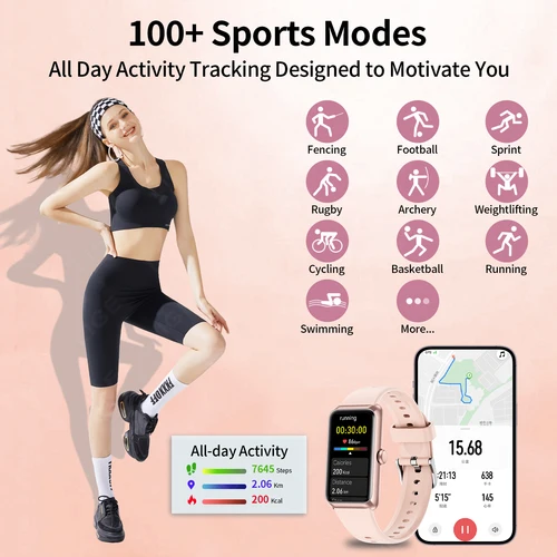 Imagen 2 del producto Reloj inteligente LIGE para hombre y mujer, reloj inteligente deportivo con control del ritmo cardíaco completamente táctil de 1,47 pulgadas, nuevo recordatorio de llamadas, pulsera para mujer 2025