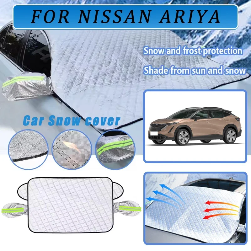 

Thickened Car Now Sunshade Windshield Cover With 5/9 Magnets UV Protection Anti Snowboard Sunlight For NISSAN ARIYA