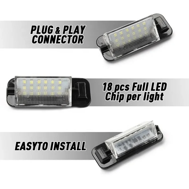 2pcs 12V White Error Free Car LED Number License Plate Lights Lamps For BMW E36 318i 318is 318ti 325i M3 1992-1998 Accessories - Image 5