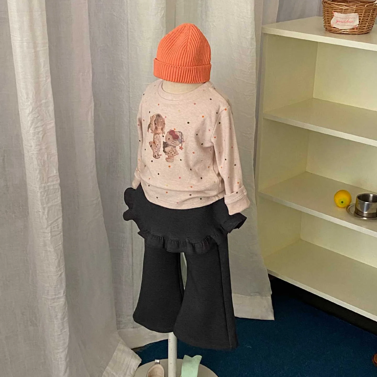 Girl Pants 2026 Spring and Autumn New Children's Clothing Korean Style Girl Baby Fashion Leisure Lace Fart Curtain Bell Bottoms
