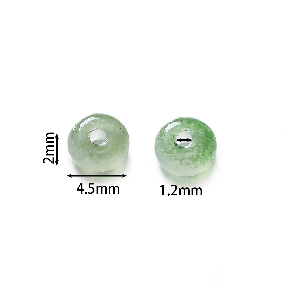 100pcs/lot 2x4mm Ice Seed Gradient Glass Beads Round Beads Colorful Uniform Rice Shape for DIY Handmade Jewelry Bracelet Making image 2