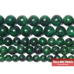 Natural Stone Red Green Zoisite Beads In Loose 15