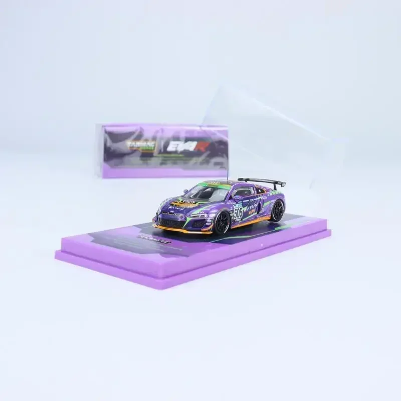 1:64 EVA RT TYPE01 Audi R8 LMS GT4 Alloy model No. 505, children's collection of decorative toys, holiday gifts for children.