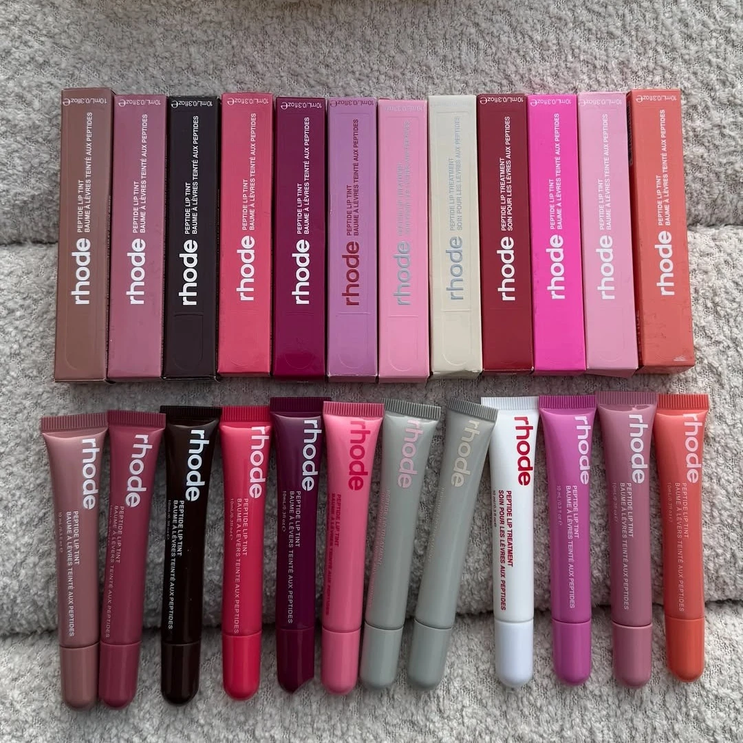 Bálsamo Labial Rhod Hidratante com Efeito Espelhado, Gloss Labial de ...