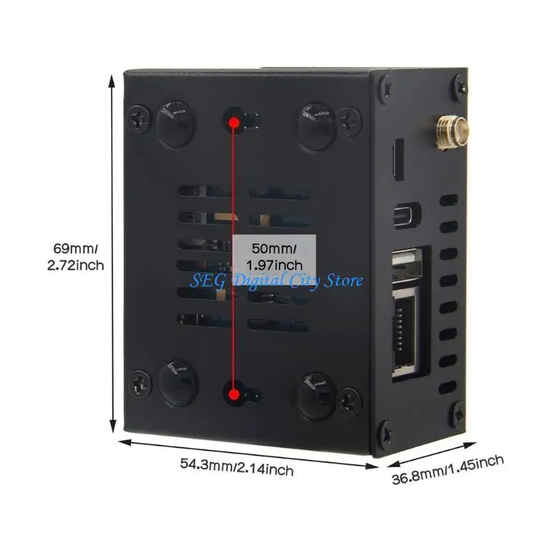 حالة معدنية أنيقة U75B مع مروحة التبريد لعلاج لوحة Zero3