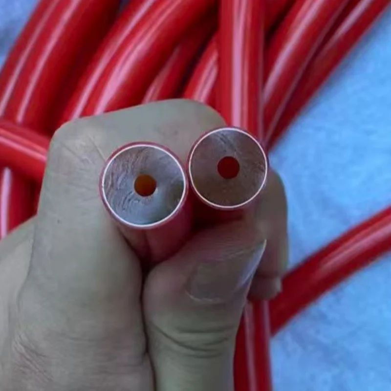 3 meters Red Two-color Seawater Resistant Natural Latex Tubing ID3mm OD14mm for Spearfishing Gym Training 30110 30130 30160