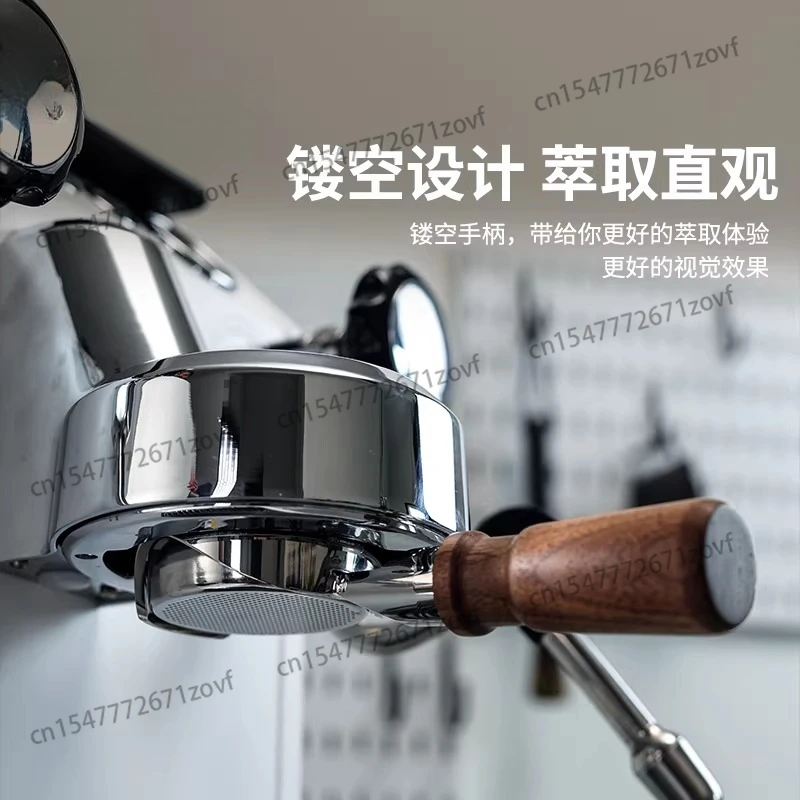 Mango sin fondo hueco café Mango de madera de 58 mm