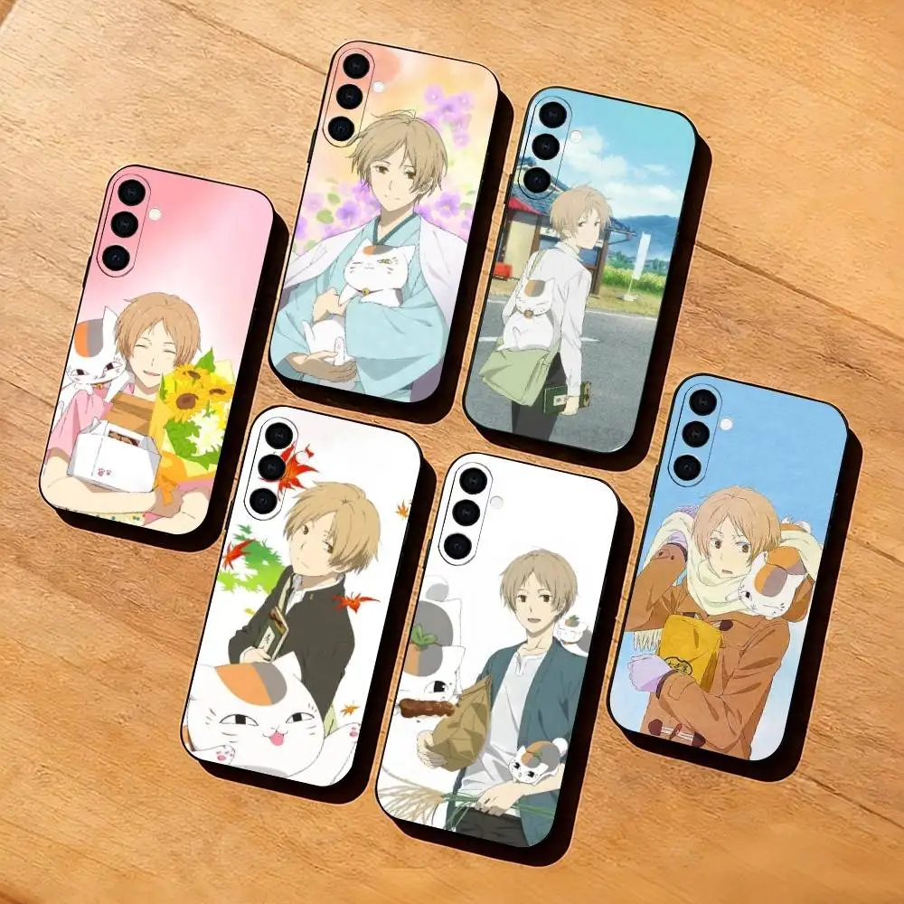 High school student T-Takashi Natsume Phone Case For Samsung Galaxy A73,A72,A71,A70,A53,A52,A51,Soft Silicone Black Cover