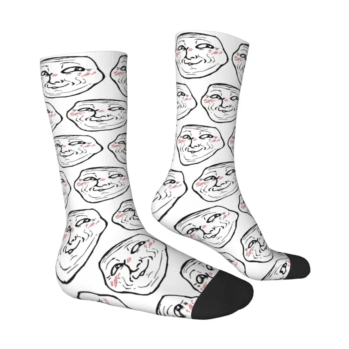 زوجين الجوارب أنيمي Wojak Soyjak مضحك ميمي الوجه جوارب الخريف الترفيه الجوارب المريحة المطبوعة سكيت عدم الانزلاق الجوارب