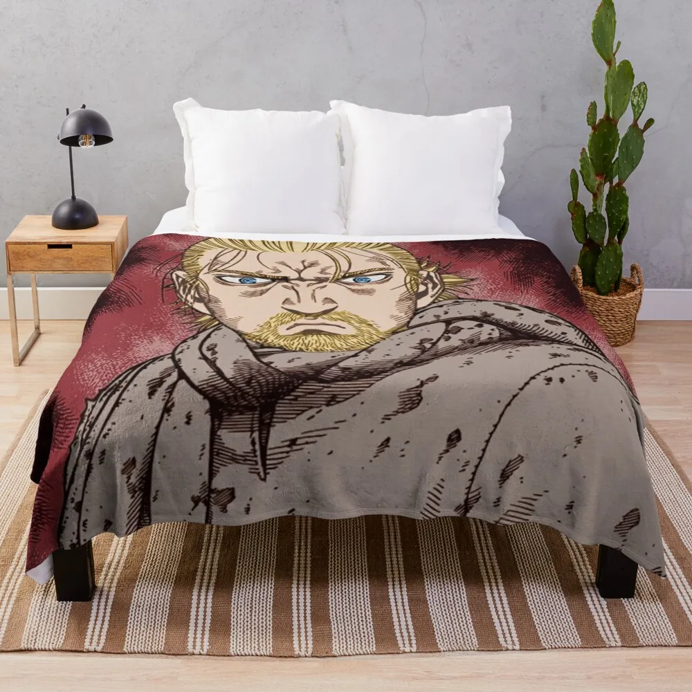 Thorfinn Vinland Saga Throw Blanket Baby Bed linens Bed Thermal Blankets