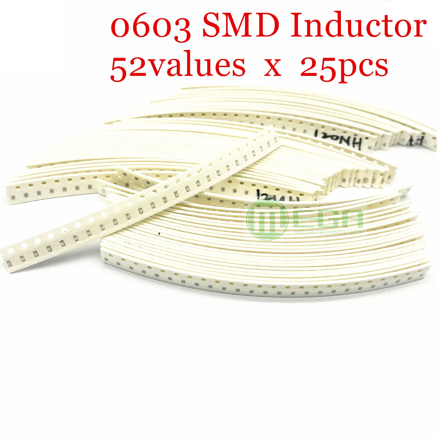 

0603 SMD Inductor 52values 6.8NH 8.2NH 10NH 12NH 15NH 18NH-39NH PackageInductor Assorted Kit