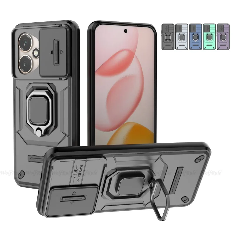 Para Honor 400 funda Honor 400 Capas nueva PC a prueba de golpes teléfono parachoques trasero lente anillo protector soporte Fundas Huawei Honor 400