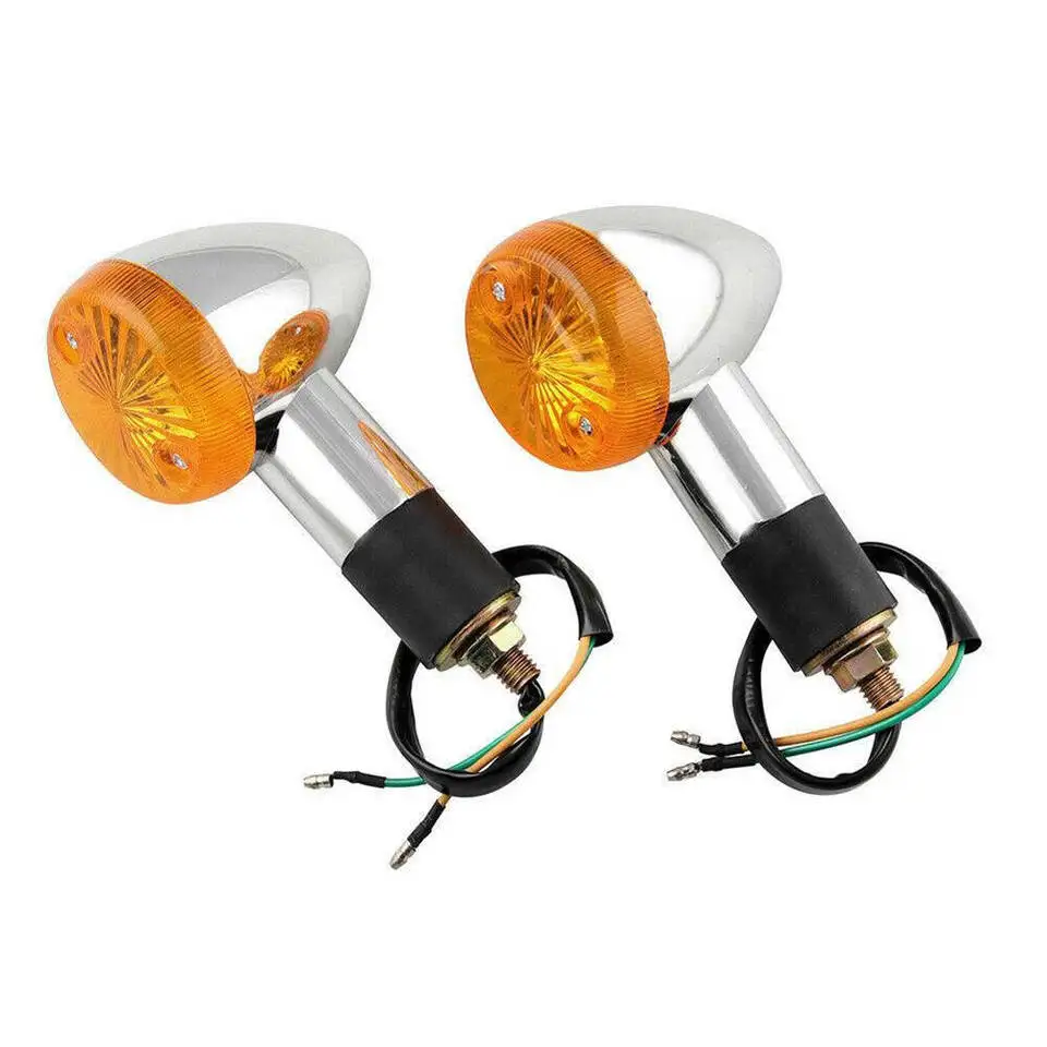 2× Motorcycle Turn Signals Light Retro For Kawasaki Vulcan VN 750 800 900 1500 1600 1700