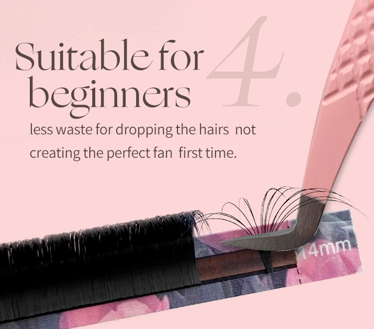 ABONNIE Kaschmir Easy Fan Lashes Extension DIY 2d/3d/4d/10d Nerz Blooming Eye Lash Extensions 0,03/0,05/0,07/0,10 – Detail 7