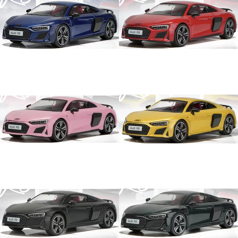 

MASSDI 1:64 Scale R8 V10 Coupe Performance Simulation Alloy Car Model Static Display Collectible Toy Gift Souvenir Decoration